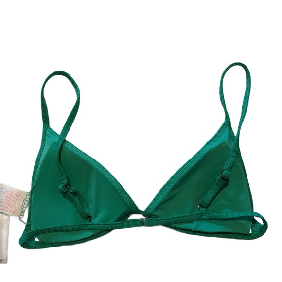 Rip Curl Ribbed Banded Triangle Bikini Top Large NWT - Picture 2 of 4